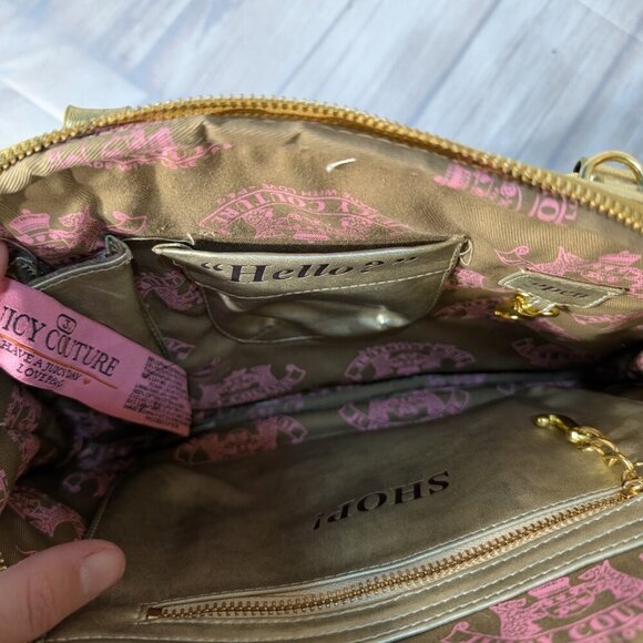 Juicy Couture Vintage Green-Gold Pet Carrier Bag - Picture 13 of 14